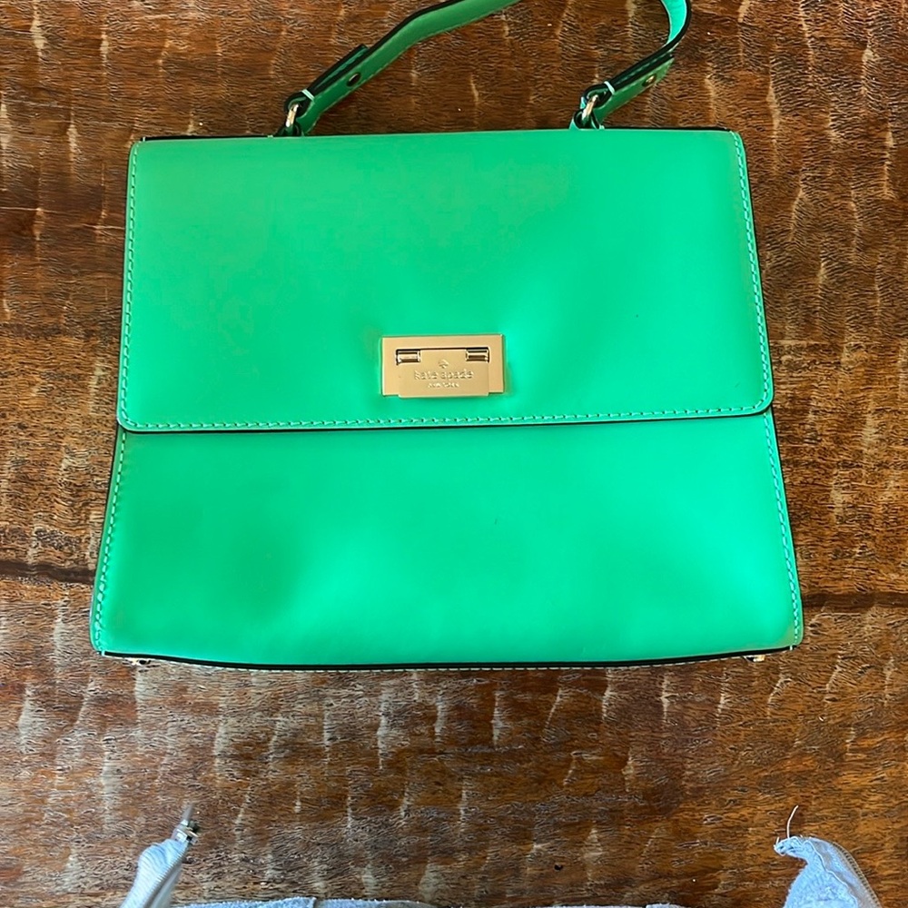 Kate Spade Green Satchel Structured Design